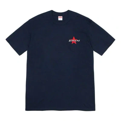 Supreme Fw19 Week 17 Money Power Respect Tee In Blue