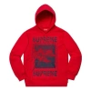 Supreme Fw19 Week 2 Doves Hooded Sweatshirt In Red