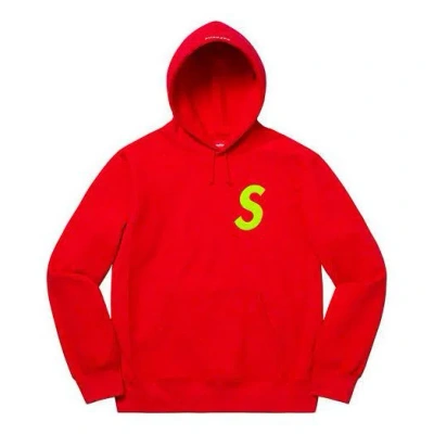 Supreme Fw19 Week 2 S Logo Hooded Sweatshirt Logo In Red