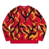 Supreme Fw19 Week 2 Tribal Camo Sweater Unisex Red