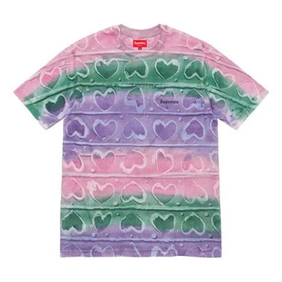 Supreme Fw19 Week 3 Hearts Dyed Ss Top Tee In Multi