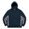 Supreme Fw19 Week 3 Text Rib Hooded Sweatshirt In Blue