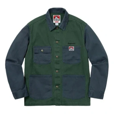 Supreme Fw19 Week 3 X Ben Davis Chore Coat 'blue Green'