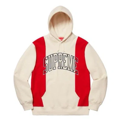 Supreme Fw19 Week 4 Paneled Arc Hooded Sweatshirt In Neutral