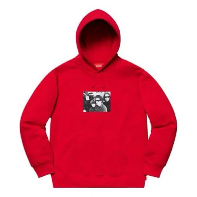 Supreme Fw19 Week 4 X The Velvet Underground Hooded Sweatshirt In Red