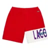 Supreme Fw19 Week 5 X Lacoste Logo Panel Sweatshort Logo In Red