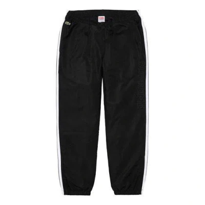 Supreme Fw19 Week 5 X Lacoste Track Pant Crossover Waterproof Nylon Pants Unisex Black