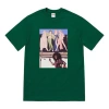 Supreme Fw19 Week 7 American Picture Tee Usa Photo Printing Short Sleeve Unisex Green In Green