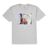 Supreme Fw19 Week 7 Bible Tee Printing Short Sleeve Unisex Light Grey In Gray