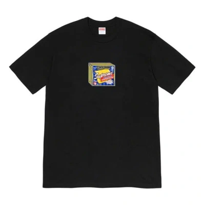 Supreme Fw19 Week 7 Cheese Tee Printing Short Sleeve Unisex Black