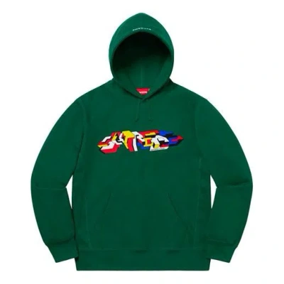 Supreme Fw19 Week 7 Delta Logo Hooded Sweatshirt Logo In Green