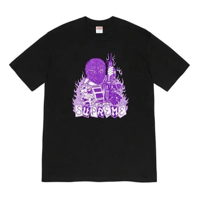 Supreme Fw19 Week 7 Mercenary Tee Mercenaries Printing Short Sleeve Unisex Black