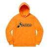 Supreme Fw19 Week 8 Sequin Viper Hooded Sweatshirt In Orange