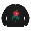 Supreme Fw20 Week 4  X Yohji Yamamoto Crossover Rose Flower Pattern Unisex Black