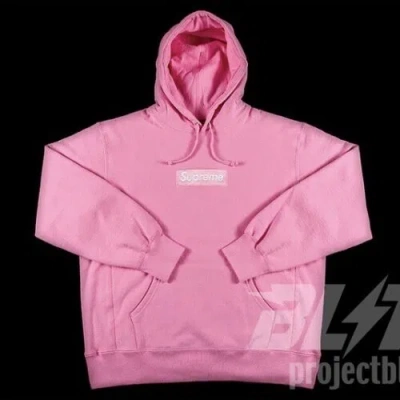 Pre-owned Supreme Fw21  Box Logo Hooded Sweatshirt Hoodie Pink Size M Medium 2021