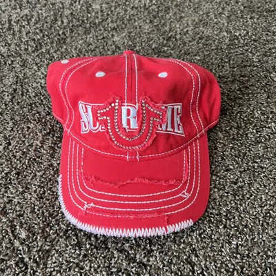 Pre-owned Supreme Fw21 True Religion Hat Red