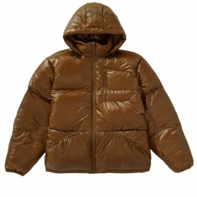 Pre-owned Supreme [fw21j24-brown] Mens  Featherweight Down Jacket (fw21)
