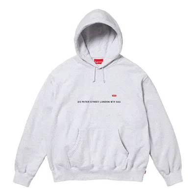 Supreme Fw23 Fw23 Week11 Shop Small Box Hoodie 'white' In Gray