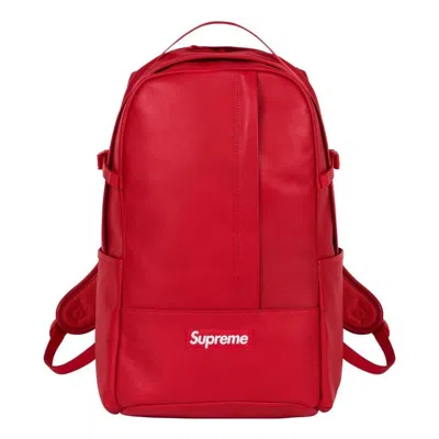 Supreme Fw23 Leather Bag 'red'