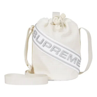 Supreme Fw23 Small Cinch Pouch 'white'
