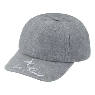Supreme Fw23 Week 10 Stone Island Twill 6-panel Cap 'grey'