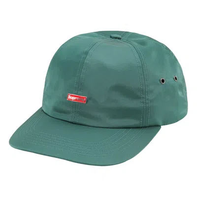 Supreme Fw23 Week 5 Enamel Logo 6-panel Cap 'teal' In Green