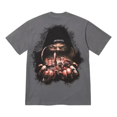 Supreme Fw23 Week 7 Fighter T-shirt 'grey' In Gray