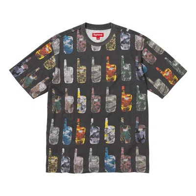 Supreme Fw23 Week1 Walkie Talkie T-shirt 'multicolor' In Black