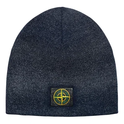 Supreme Fw23 Week10 Stone Island Reflective Beanie 'navy' In Blue