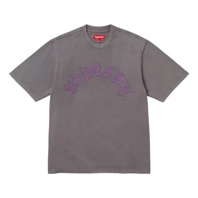 Supreme Fw23 Week2 Old English T-shirt 'grey' In Brown