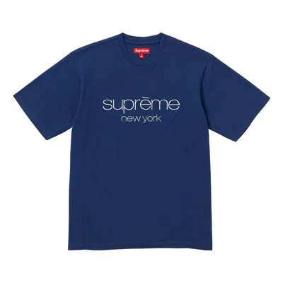 Supreme Fw23 Week3 Classic Logo T-shirt 'navy' In Blue