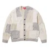 Supreme Fw23 Week3 Patchwork Cable Knit Cardigan 'beige'