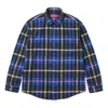 Supreme Fw23 Week4 Plaid Flabbel Shirt 'blue'