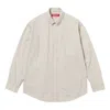 Supreme Fw23 Week5 Loose Fit Stripe Shirt 'beige' In Gray