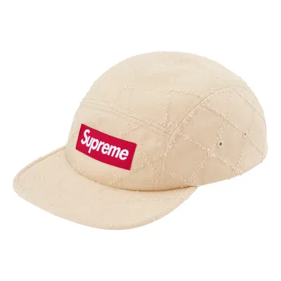Supreme Fw23 Week5 Punched Denim Camp Cap 'beige'