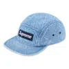 Supreme Fw23 Week5 Punched Denim Camp Cap 'blue'