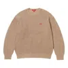 Supreme Fw23 Week7 Small Box Ribbed Sweater 'beige' In Neutral