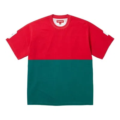 Supreme Fw23 Week7 Split T-shirt 'red' In Multi