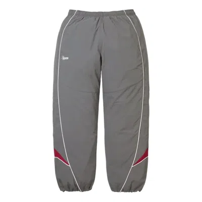 Supreme Fw25 Contrast Piping Track Pant 'grey' In Gray
