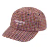Supreme Fw25 Harris Tweed® 6-panel 'red' In Multi