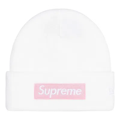 Supreme Fw25 New Era Bo Logo Beanie 'white'