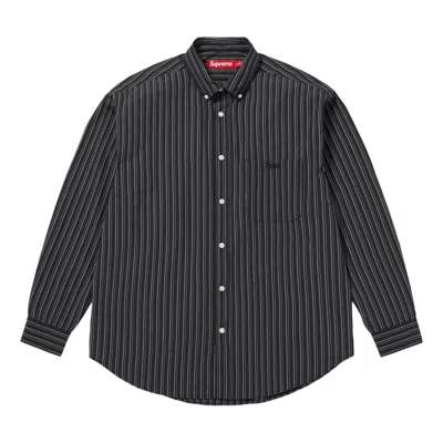 Supreme Fw25 Pinstripe Shirt 'black'