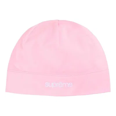Supreme Base Layer Beanie Hat In Pink