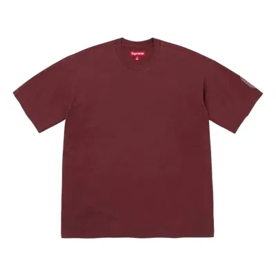 Supreme Checkerboard Intarsia T-shirt In Brown