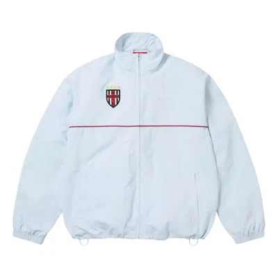 Supreme Fw26 Cross Track Jacket 'light Blue' In White