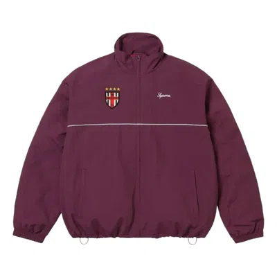 Supreme Fw26 Cross Track Jacket 'plum' In Purple