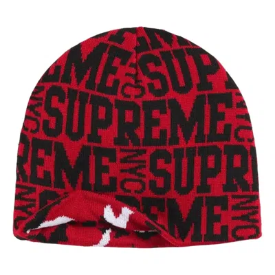 Supreme Fw26 Reversible Camo Beanie 'red'