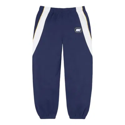 Supreme Fw26 X Nike Paneled Sweatpant 'navy' In Blue