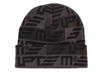 Pre-owned Supreme Geo Beanie In Black