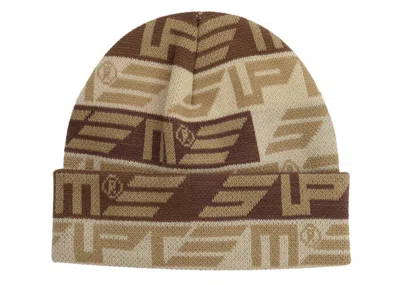 Pre-owned Supreme Geo Beanie In Tan